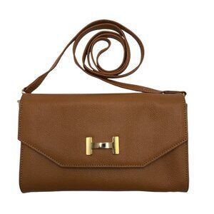 Fontanelli By Reco’s Brown Leather Crossbody Bag Purse Clutch Italy